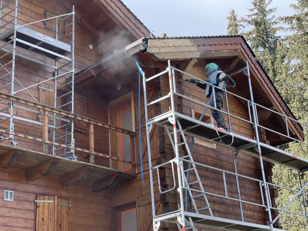 Rénovation chalet montagne à Courchevel